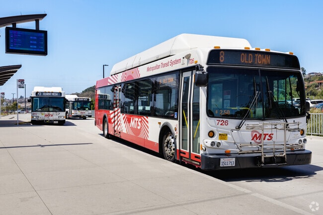MTS transportation provides easy access to and from Morena, connecting the community.