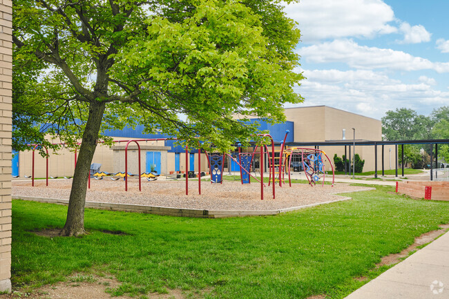 The secondary playground behind Carpenter Elementary is perfect for younger students.
