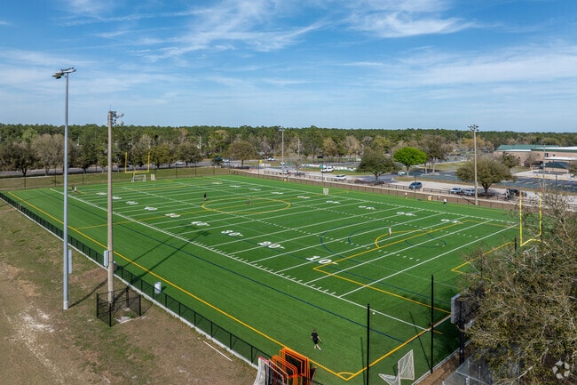 Play football on the weekends at Julington Creek Plantation Park in Fruit Cove.