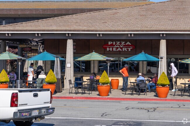 Enjoy tasty pizza at Pizza My Heart near Skyline Forest.