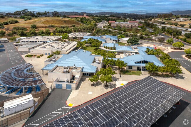 An elevated view of the Rock Springs Elementary School in Escondido.