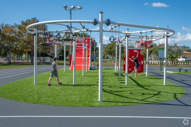 Riverside Park in the City of Coral Springs, FL has state of the art equipment.