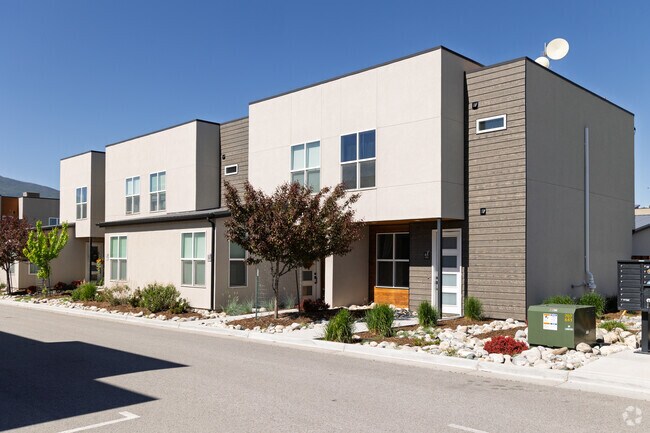 There are several modern townhomes being built in Salida.