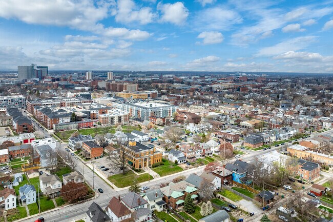 Weinland Park is situated next to the Ohio State University campus.