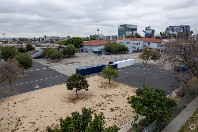 School yard at Grant Elementary School in Los Angeles California.