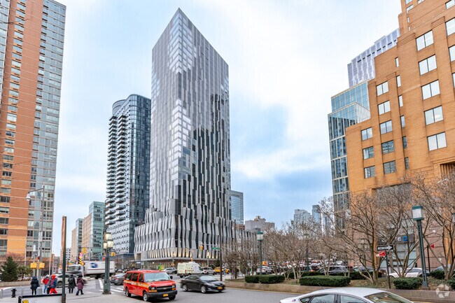 The Toren Condominium complex, a high-end residency in Fort Greene.