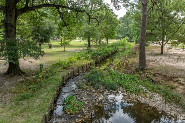 Werocoda  Creek runs through Lakebottom Park.