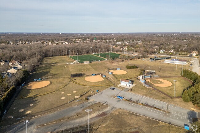 On the eastern side of town, residents have baseball, soccer and football fields, all part of the Garden State Rotary Complex and the Decou Lacrosse and Soccer Field Complex.
