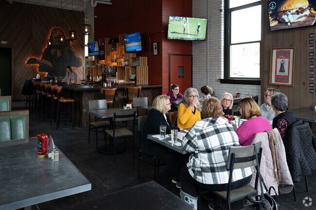 Lots of people meet up with friends for a great lunch here at Nation Westwood.