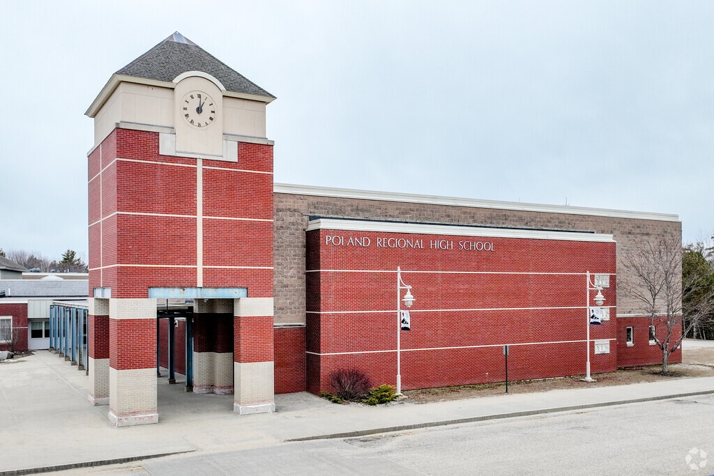 Poland Regional High School Serves grades 9 -12.