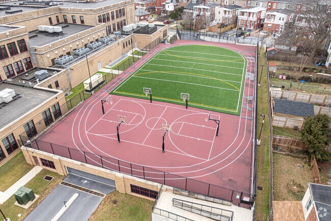 Reynolds Middle School's multi-purpose athletic complex allows for many activities.