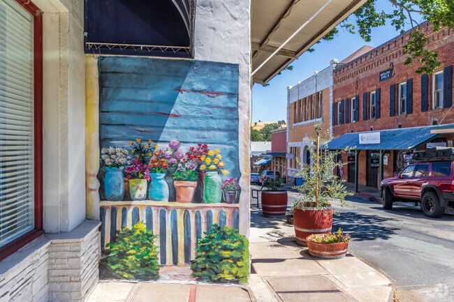 See beautiful murals on Main Street in  the City of San Andreas, Ca.