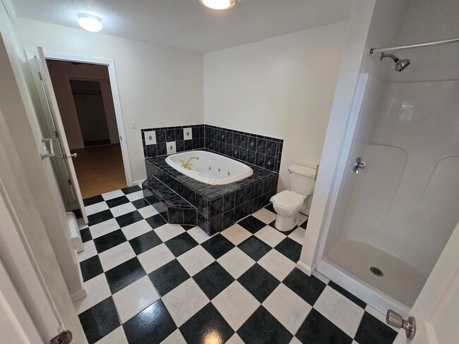 Large tub with separate shower