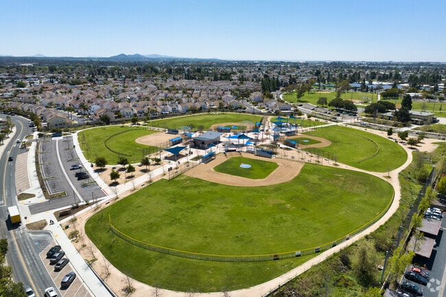Mira Mesa Park is home to little league games.
