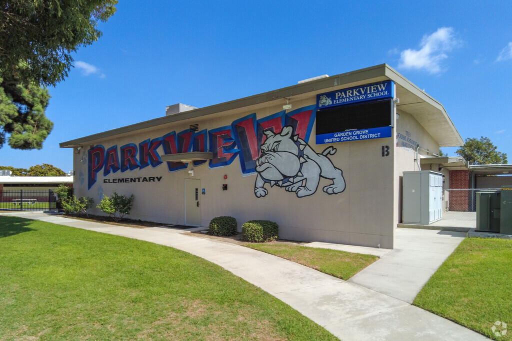 Parkview Elementary School welcomes students in The Anaheim Resort neighborhood of California.