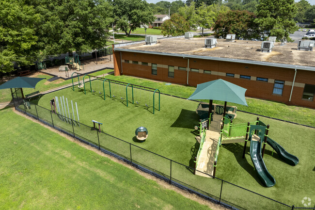 Playground one at Academy for Science Foreign Language Middle School in Huntsville Alabama.