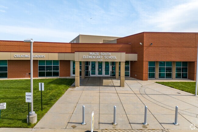 This is the main entry to Maize South Elementary.