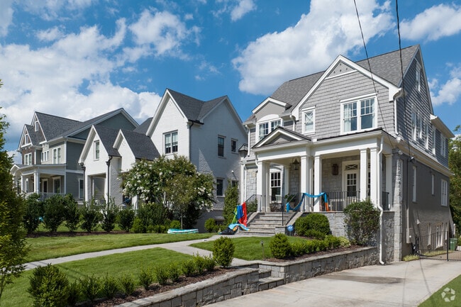 Peachtree Park homes often blend various architectural styles.