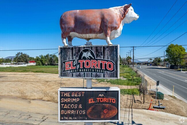 El Torito meat market and taco shop.