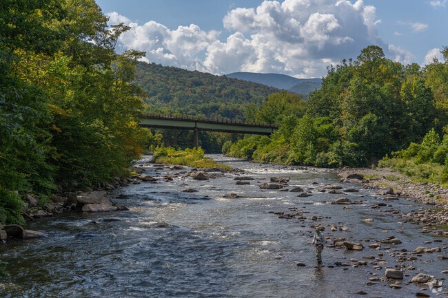 Residents of Shokan can do some fly fishing in the scenic rivers in town.