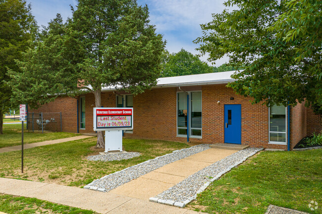 Heritage Elementary School entrance in Wilmington, DE.