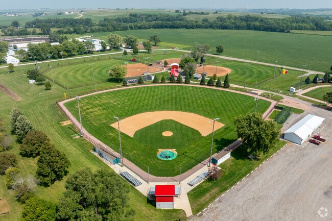 Harlan residents can enjoy baseball and softball games at JJ Jensen Fields.