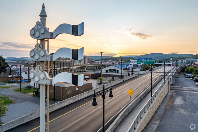 The 7th Street Bridge links Center City to Downtown Altoona.