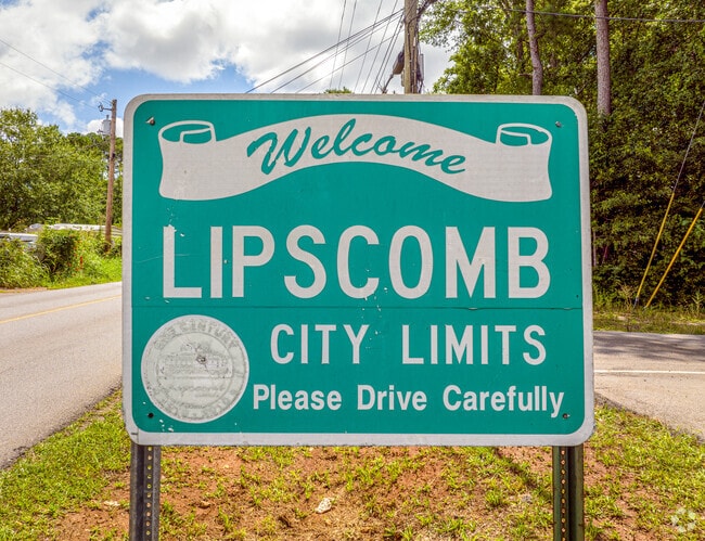 Founded in 1910, Lipscomb, Alabama blends history with quiet residential life.