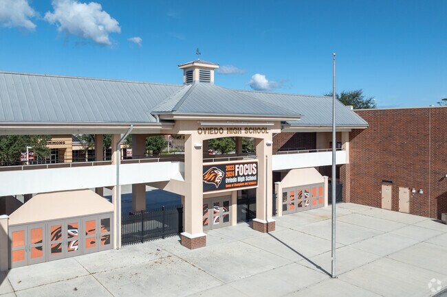 Oviedo High School, homes to the Lions, proudly serves the Oviedo neighborhood.