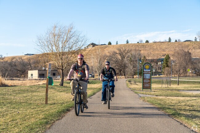 Bismarck cyclists enjoy riding the miles of paved pathways along the Riverfront Trail.