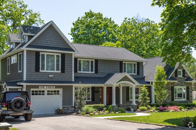 Larger more modern colonial style homes can be found in select areas of Navesink.