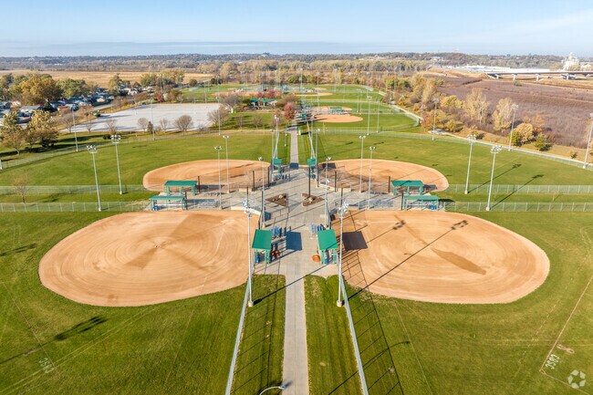 The Council Bluffs Recreation Complex is home to numerous baseball, softball, and soccer fields.