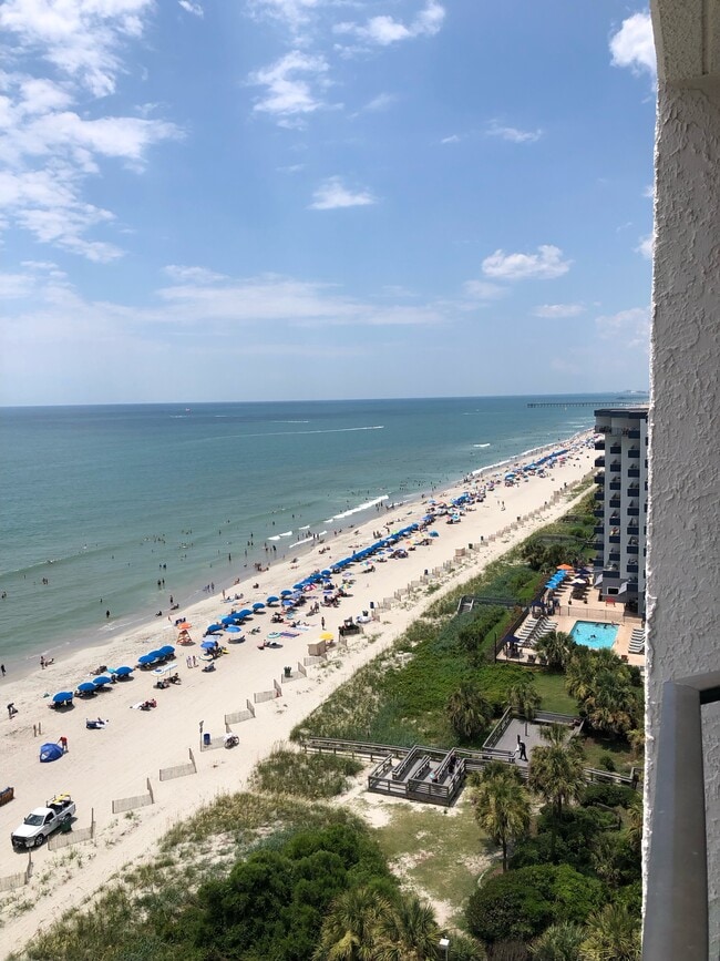 Looking south from top 12th floor balcony