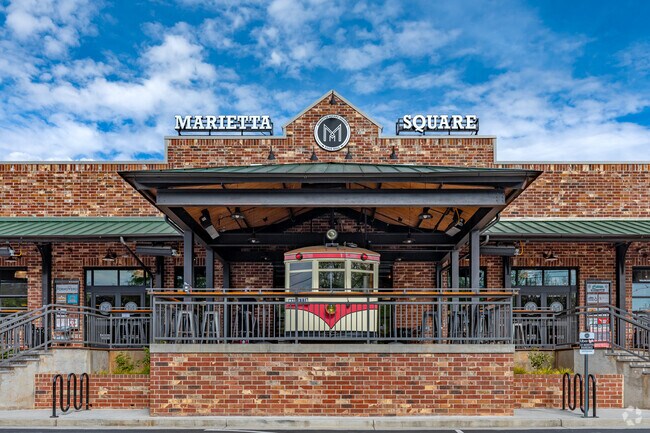 Downtown Marietta Square Market Food Hall is a popular spot to grab a bite to eat.
