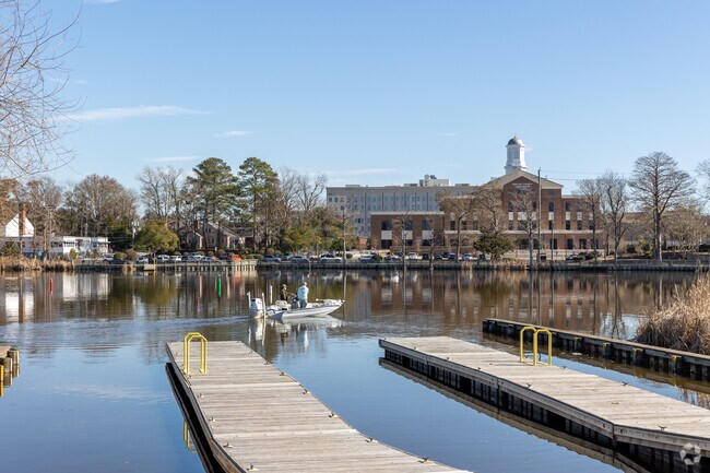 River access is available at Jacksonville Landing on the New River across from downtown Jacksonville.