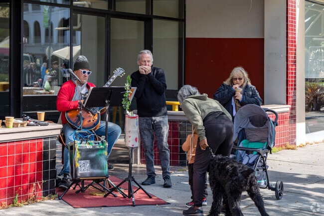 Duveneck-St Francis residents can enjoy life music at California Avenue Farmers' Market.