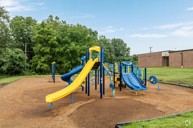 The younger Delta-Peach Bottom Elementary School have their own play space.
