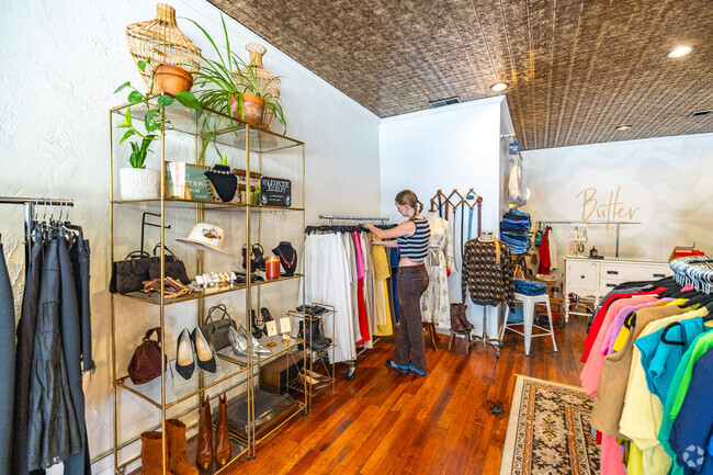 Residents of Maple Wood can shop in Uptown Normal at shops like Butter Time & Again.