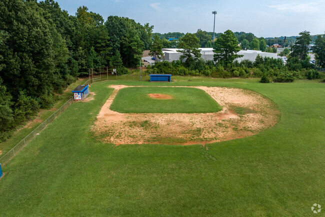 Albemarle Middle School baseball field in Charlotte, NC.
