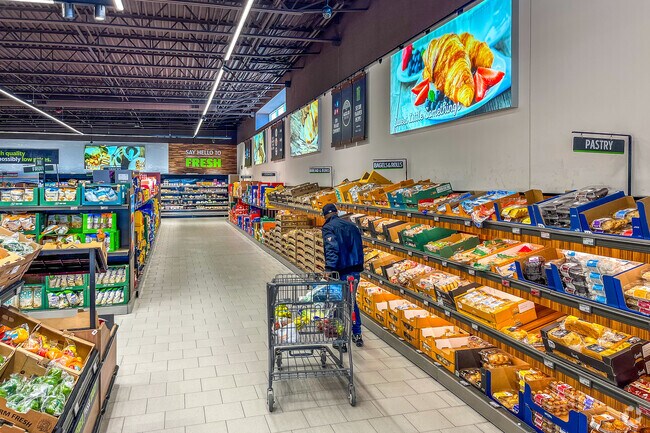 Grimes residents have several grocery store options, including ALDI.