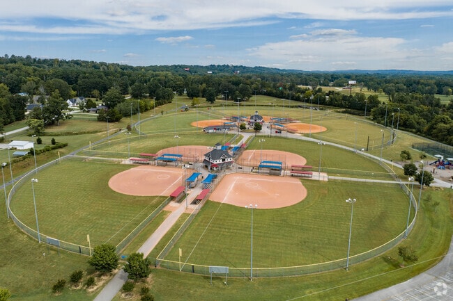 Jack Mattox Park in Westside offers eight baseball fields for local sports and tournaments.