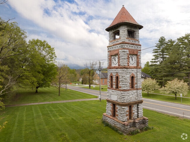 The Sharon clock tower built in 1885.