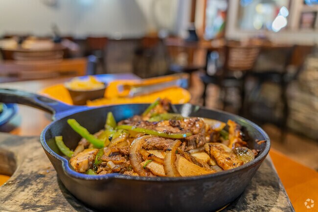 Ted’s Café Escondido near Gooch Acres is known for its Mexican-style fajitas.