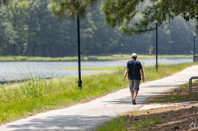 Take a walk along the paths through Pooler's Tom Triplett Park.
