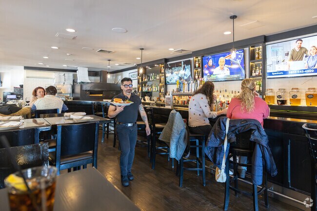 Patsy's Pizzeria in the Isle of San Souci is a great spot for Italian food and a cocktail.