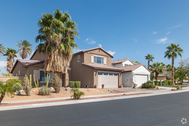 The homes in the Thunderbird neighborhood of Rancho Mirage are similar to other desert homes.