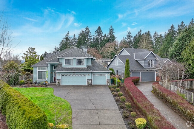 Several large newly built homes on sizable lots in Highland Beaverton.