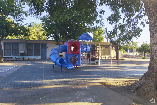 Young students look forward to recess at the Newcastle Elementary School playground.