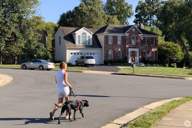 Residents in Little Rocky Run take advantage of its walkability.