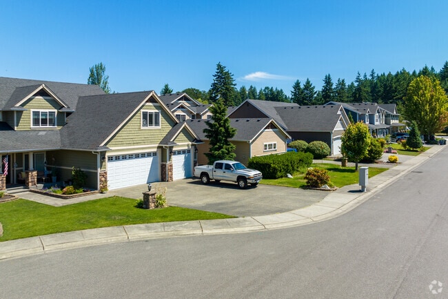 Many streets in Frederickson are lined with nice homes and well manicured properties.
